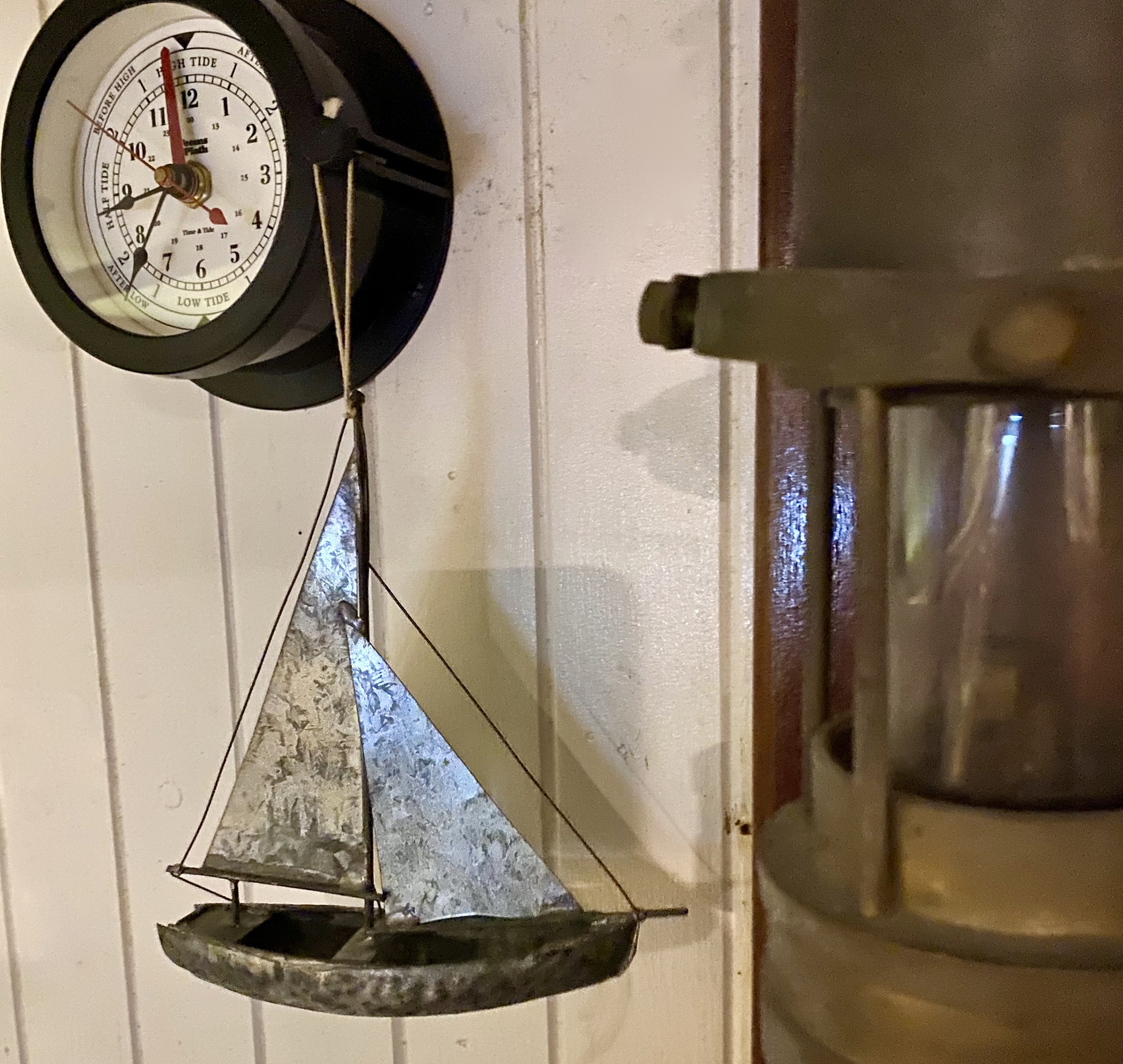 Tin sailboat