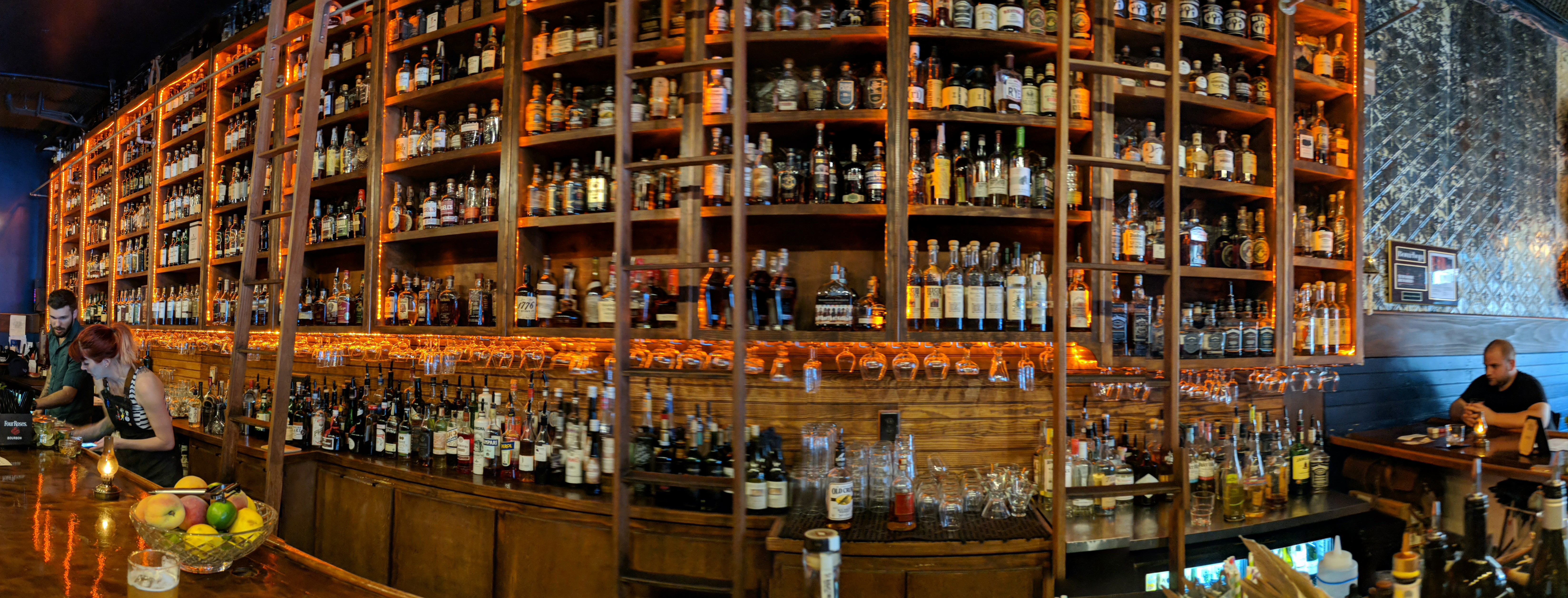 Panorama photo of the bar